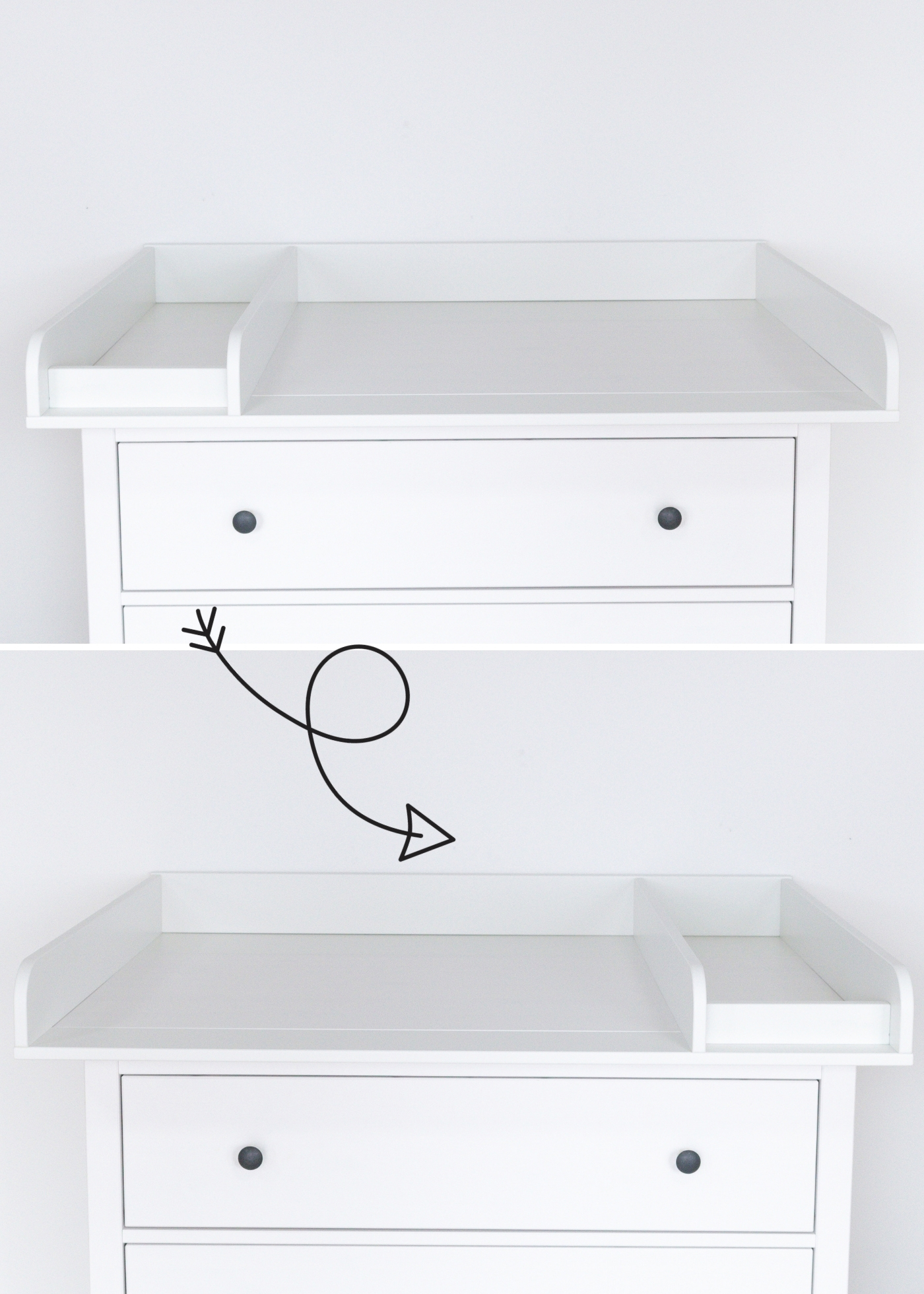 Set für IKEA HEMNES als Wickelkommode in Beige (6 Produkte)