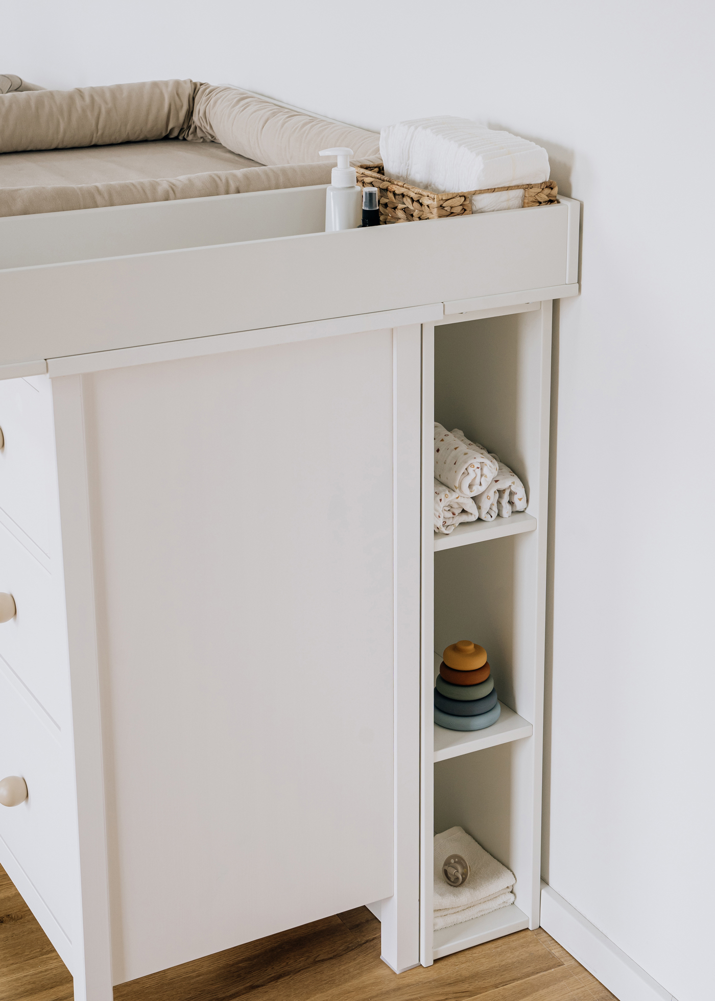 Set für IKEA HEMNES als Wickelkommode in Beige (4 Produkte)