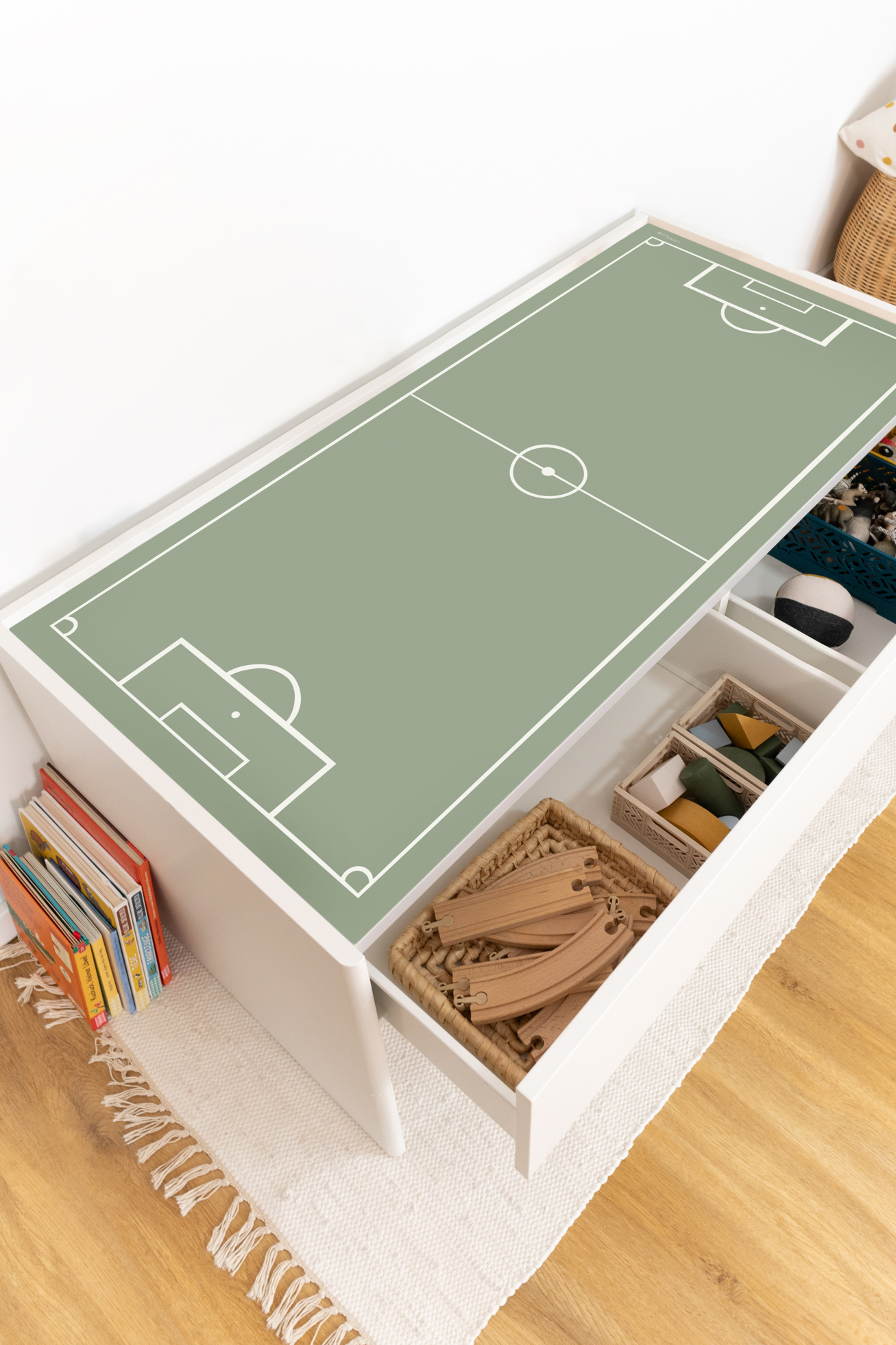 Ikea Dundra Klebefolie als Fußball Deko für dein Fußball Kinderzimmer als Fußballzimmer Deko mit Fußballmotiven passend für die Fußball EM