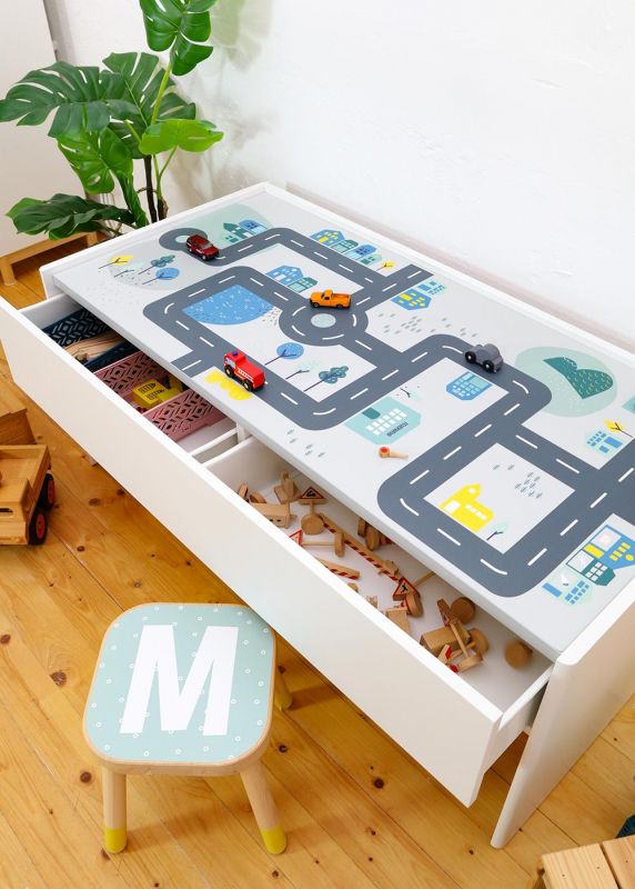 Klebefolie für IKEA Dundra Spieltisch SMÅSTRAAT