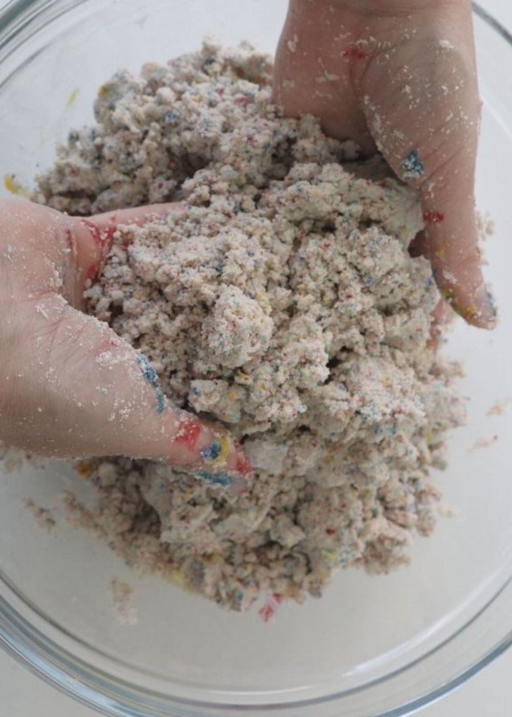 DIY Spielsand wie Kinetic Sand selber machen - weicher Spielsand 